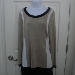 New INC Beige Long Sleeve Sweater XL